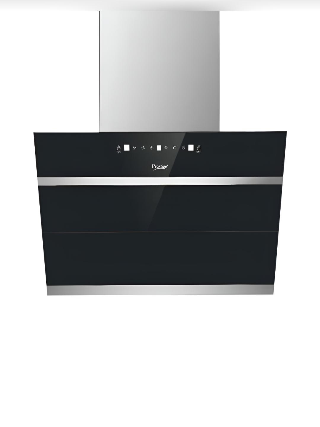 

Prestige 600 Auto-clean Glass Kitchen Hood Chimney, Silver