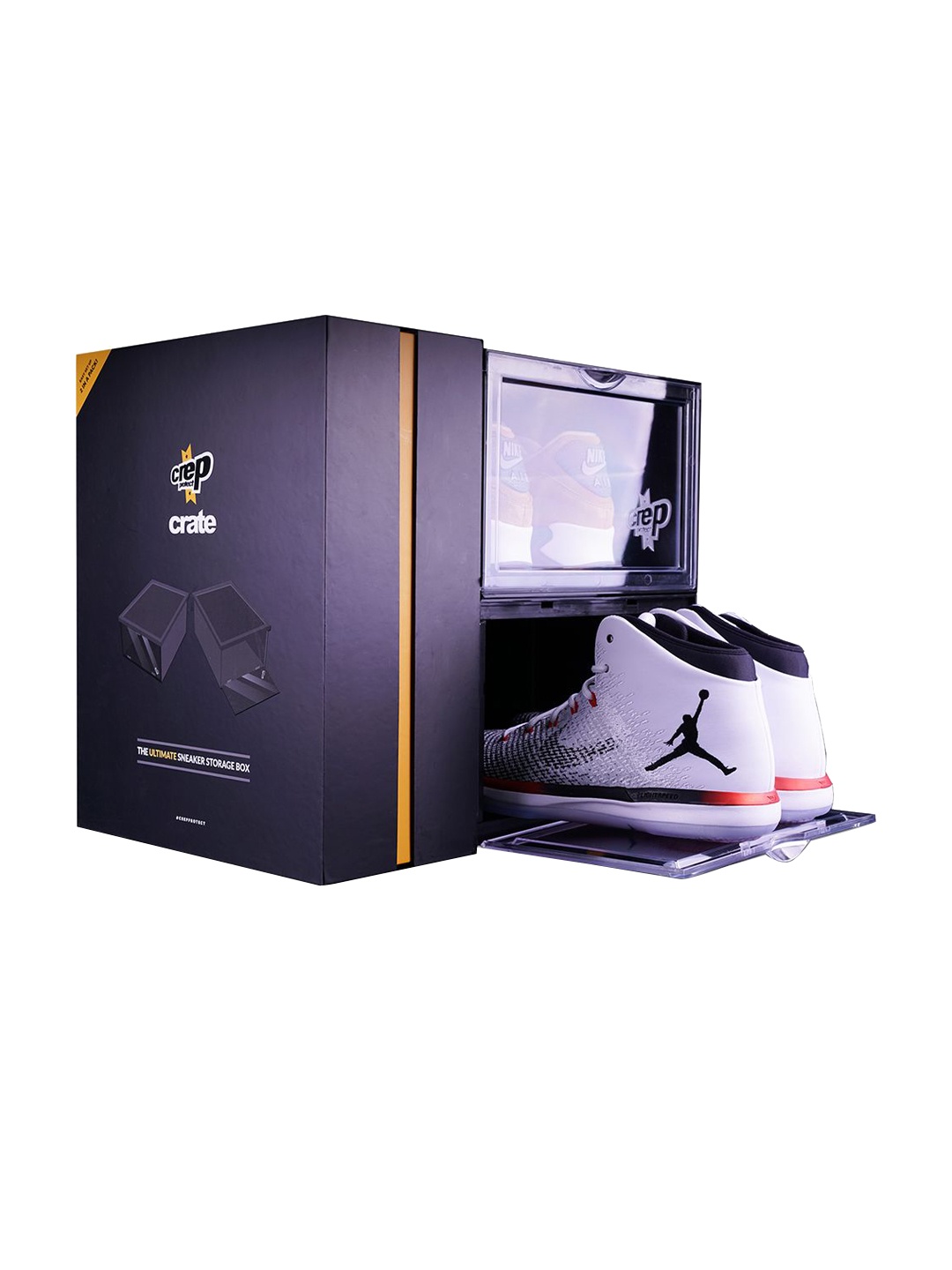

CREP PROTECT Set Of 2 Sneakers Storage Organisers, Navy blue