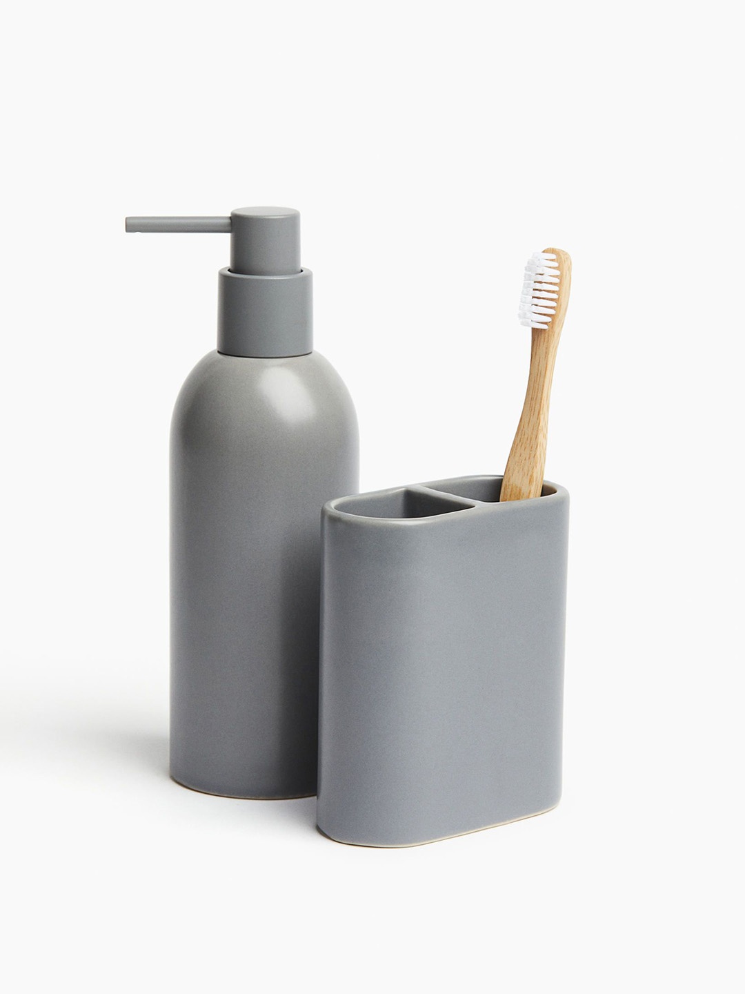 

H&M Grey Stoneware Soap Dispenser