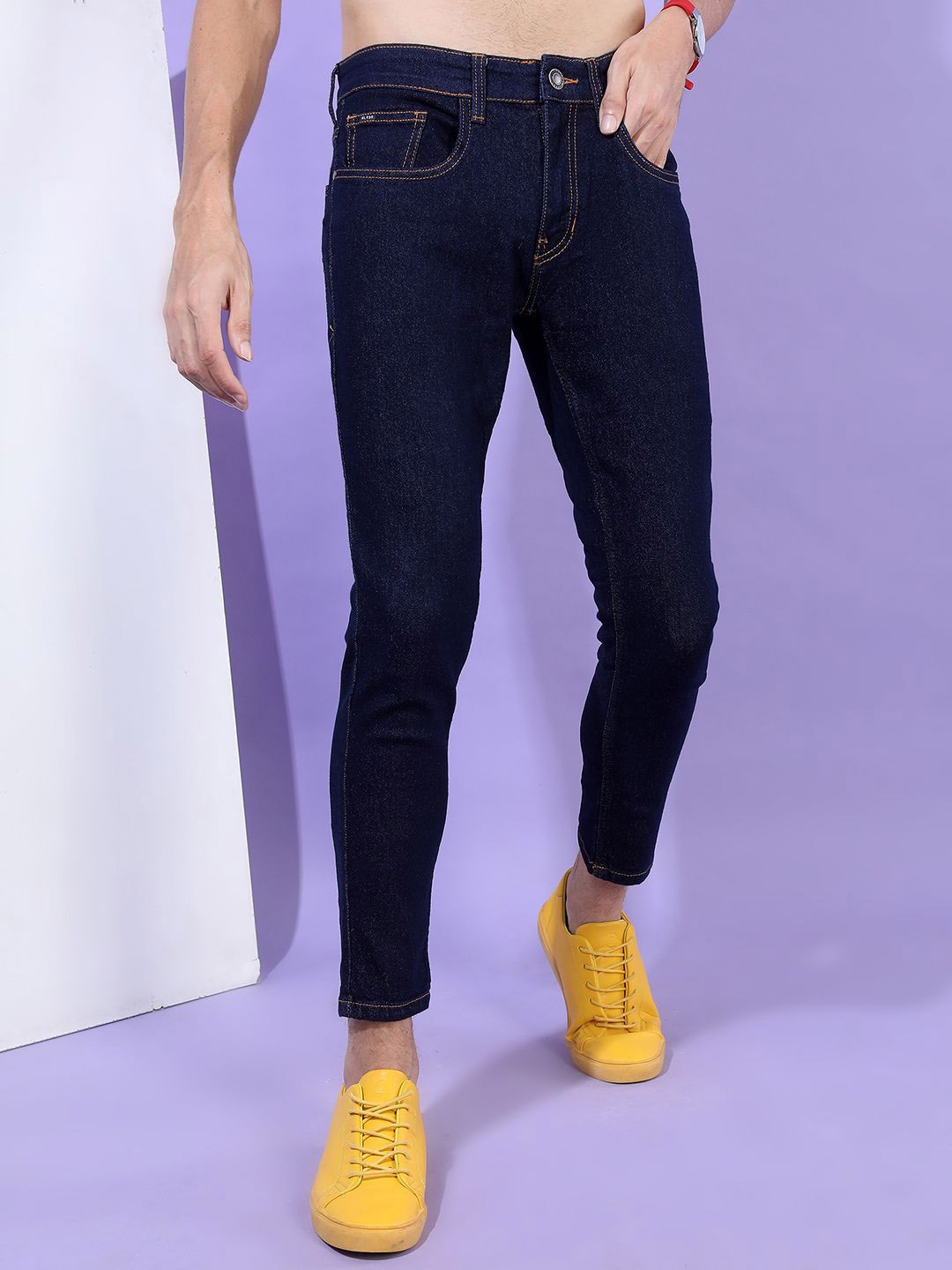 

HIGHLANDER Men Tapered Fit Stretchable Jeans, Blue