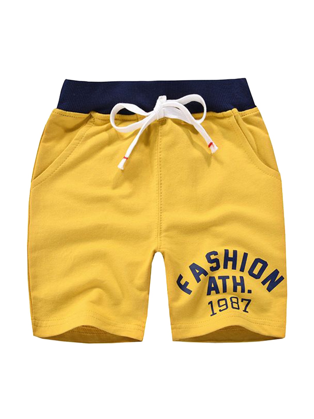 

StyleCast Unisex Kids Printed Shorts, Yellow