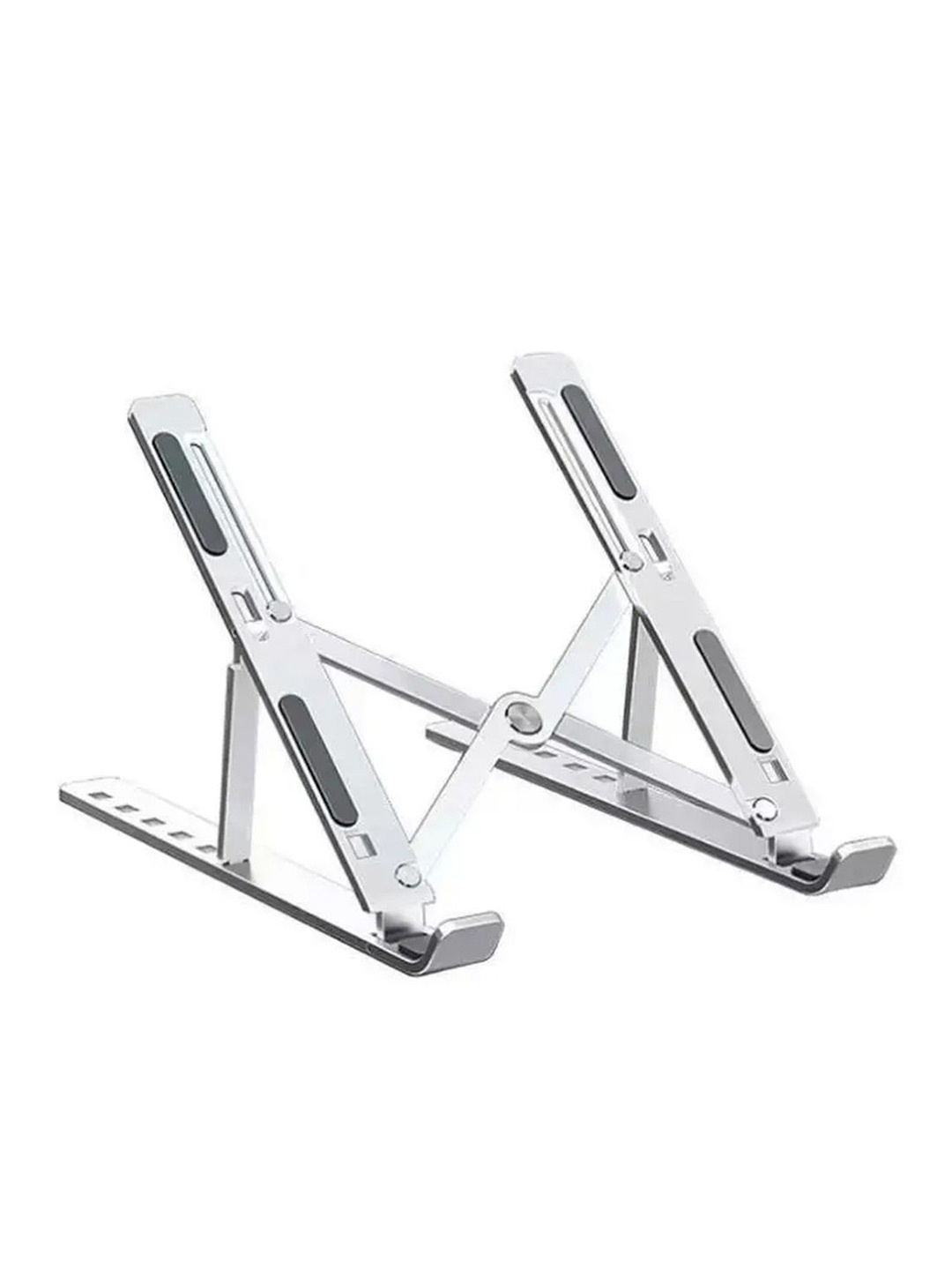 

Adbeni Grey Foldable Portable Laptop Stand, Silver