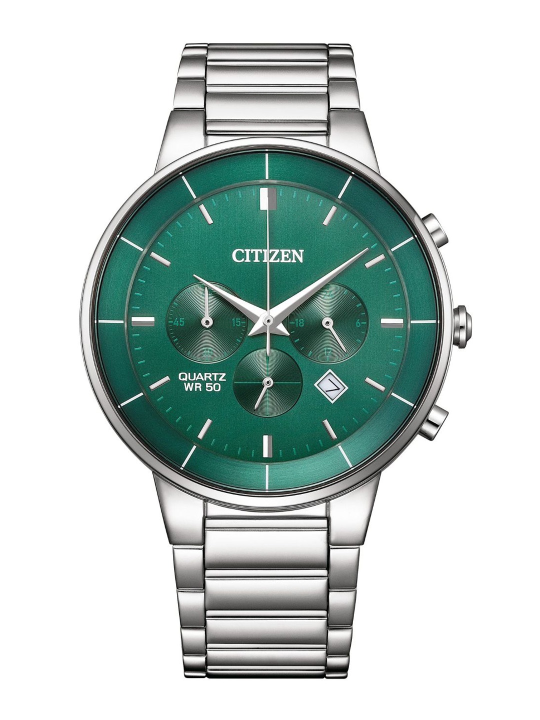 

Citizen Men Dial & Bracelet Style Straps Analogue Chronograph Watch AN8220-52X, Green