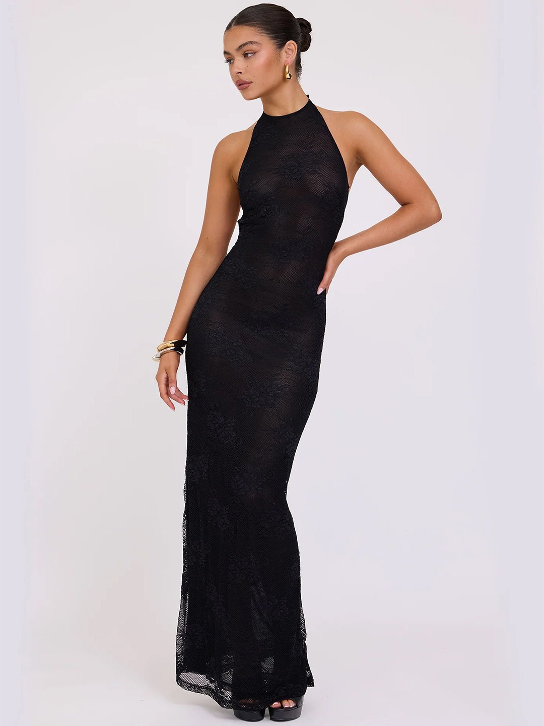 

LULU & SKY Maxi Dress, Black