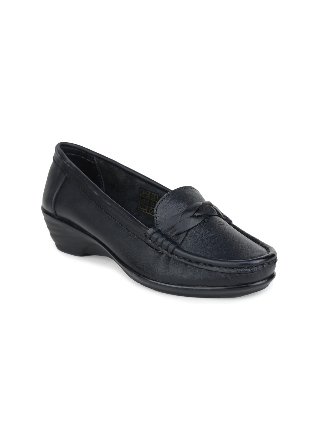 

Zoom Shoes Women Leather Loafers, Black