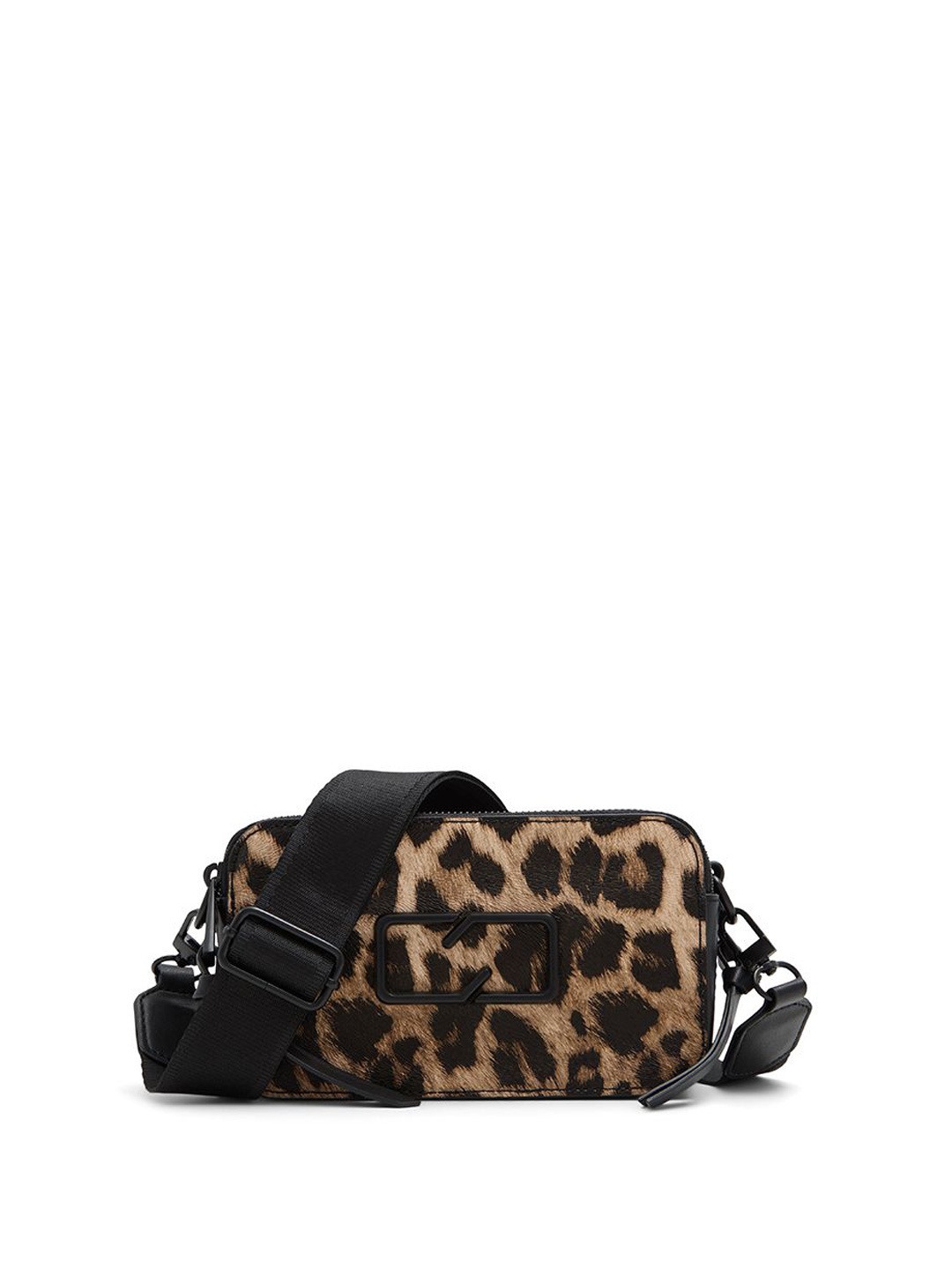 

ALDO Animal Printed PU Structured Sling Bag with Quilted, Multi