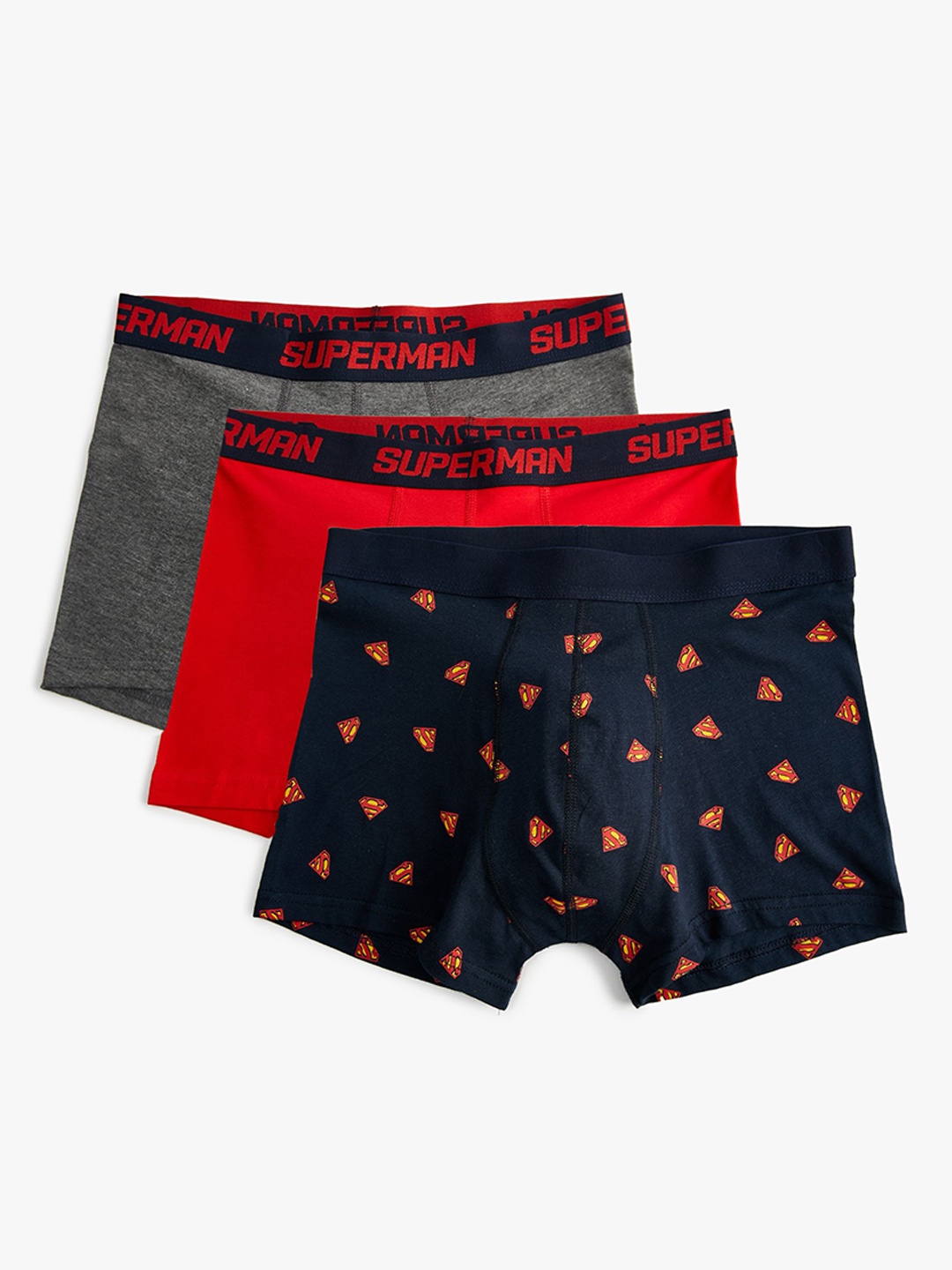 

Koton Pack Of 3 Printed Boxers-8684287566170, Navy blue