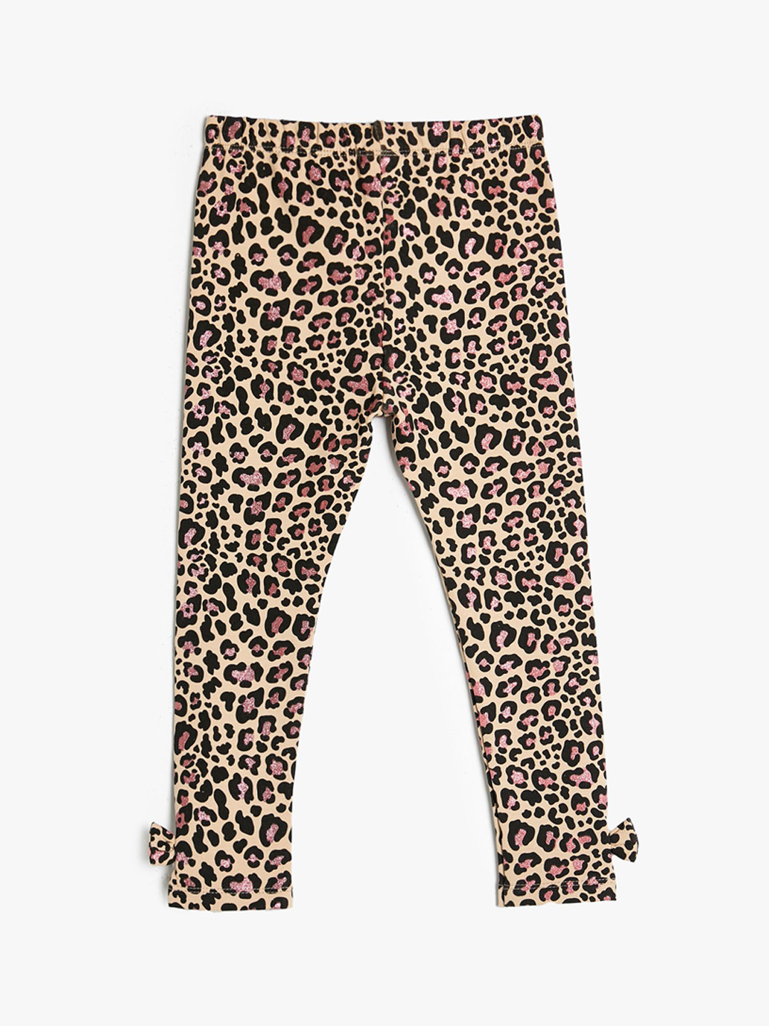 

Koton Printed Girls Knitted Ankle-Length Leggings, Beige