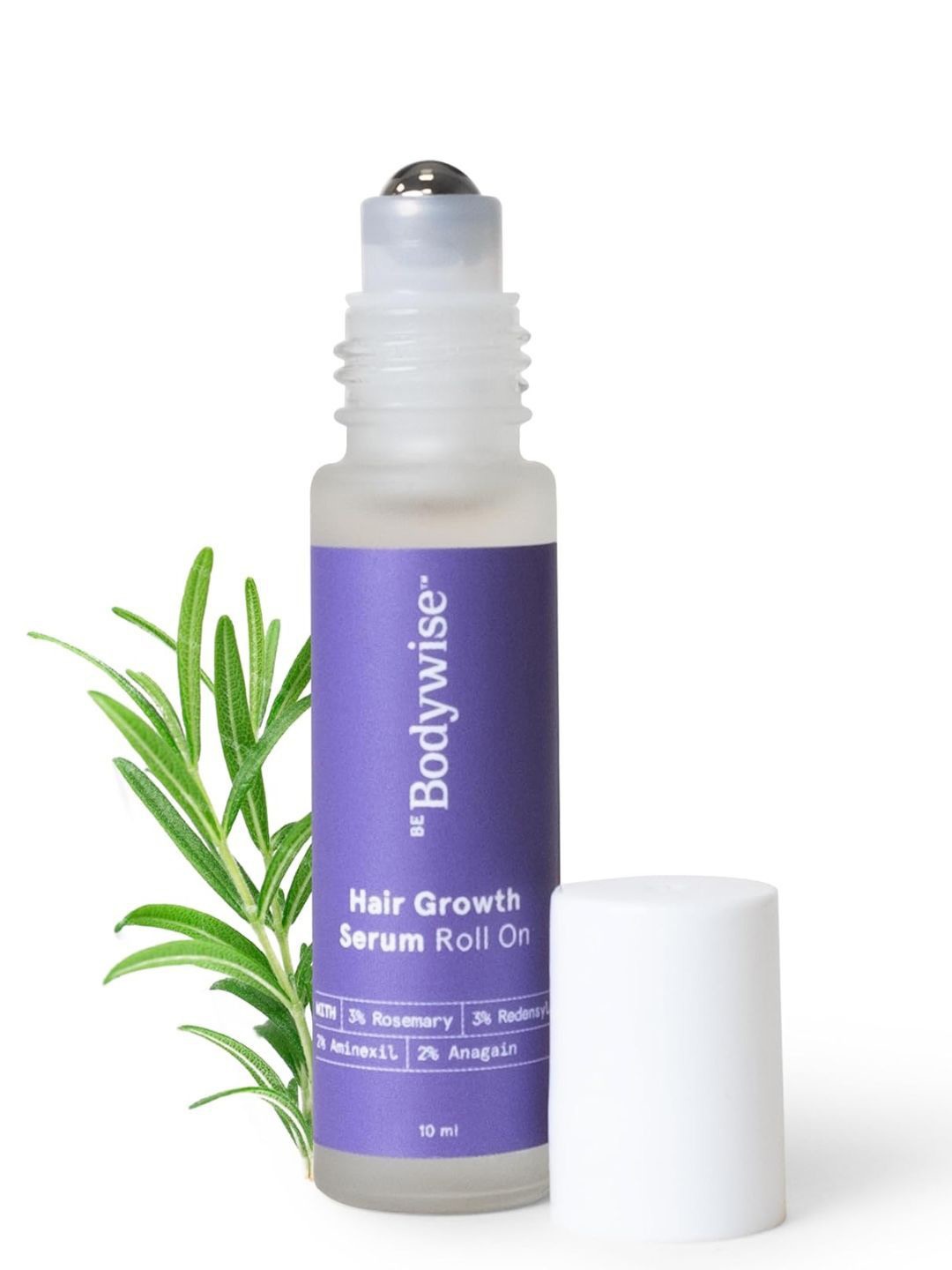 

Be Bodywise 3% Rosemary Hair Growth Serum Roll-On - 10ml, Purple