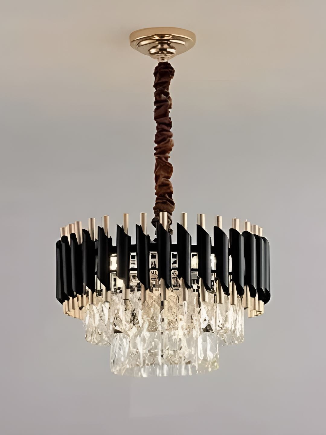 

SHRI MAHAL ANTIQUES Gold-Toned Traditional Ceiling Lamp