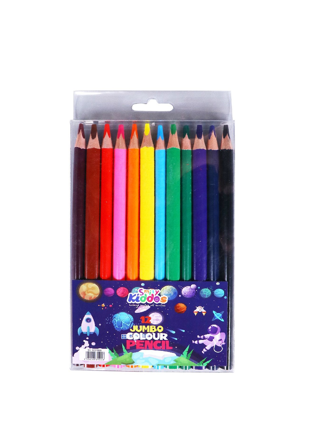 

Smily Kiddos Kids Jumbo 12 color pencils, Red