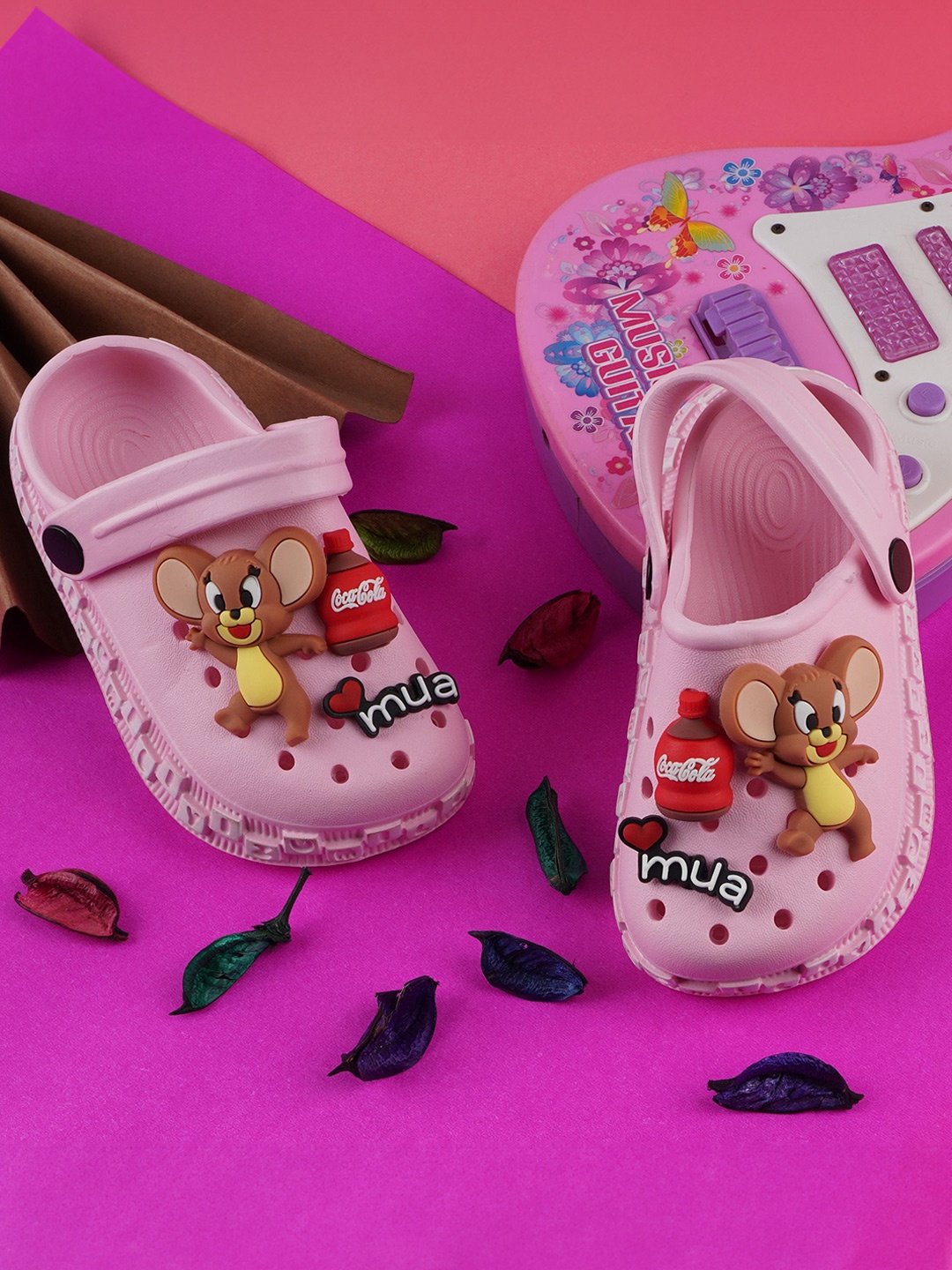 

BAESD Kids 3D Jerry Cartoon Character Clogs, Pink