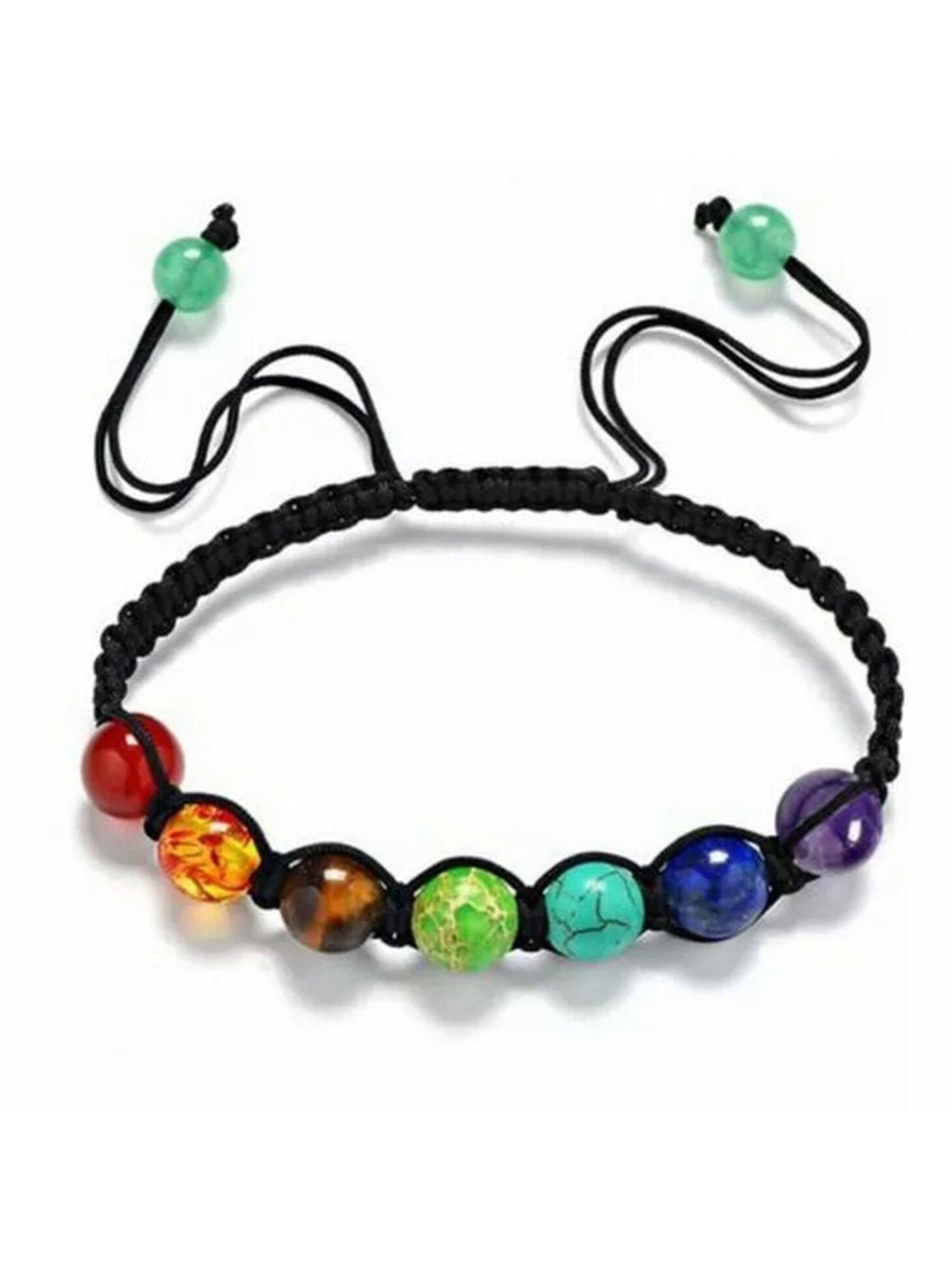 

Okos Unisex Beaded Wraparound Bracelet, Black