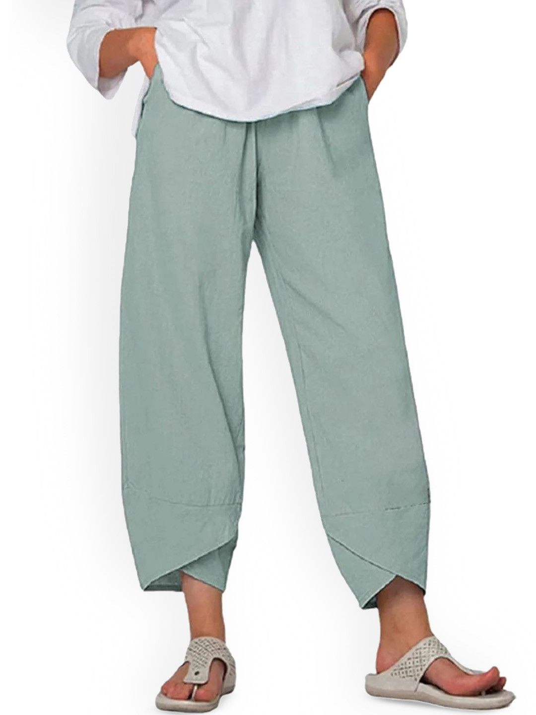 

StyleCast Women Solid Relaxed Loose Fit Trousers, Grey