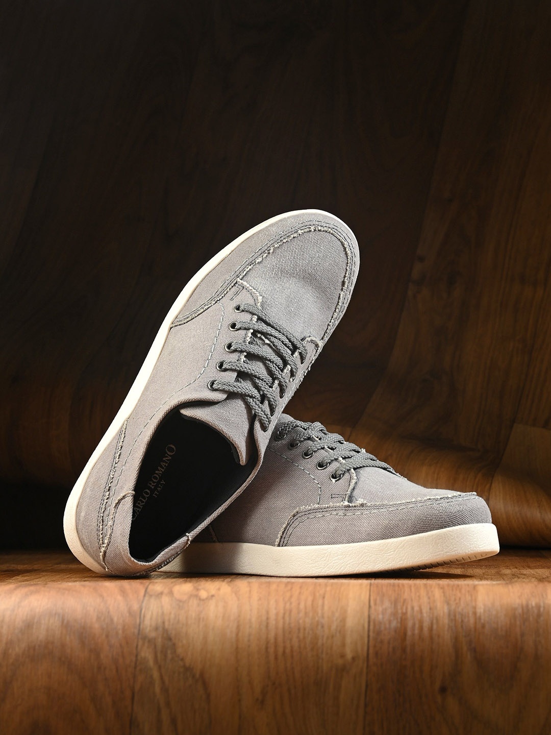 

CARLO ROMANO Men Lightweight Sneakers, Grey