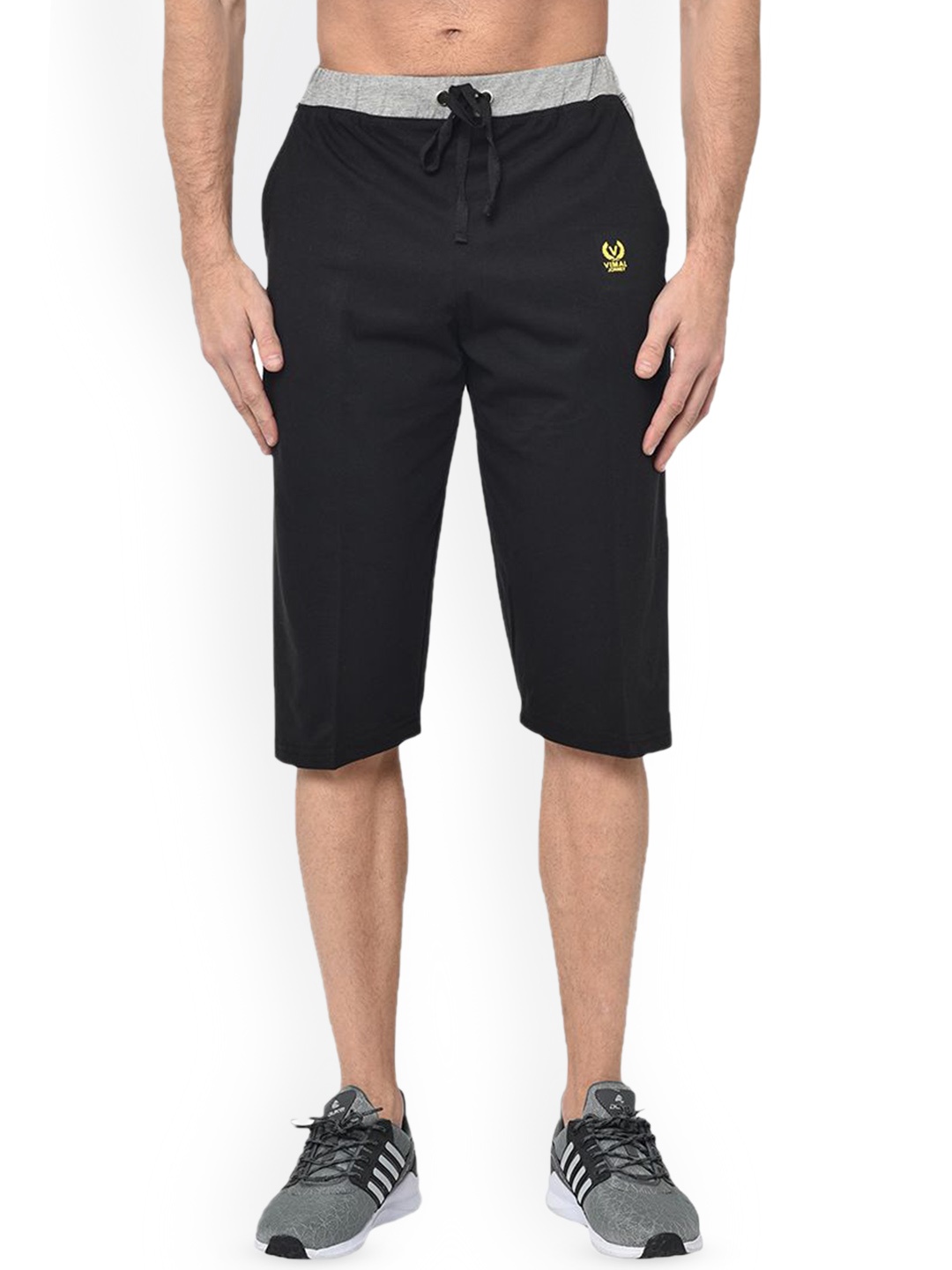 

VIMAL JONNEY Men Running Shorts, Black