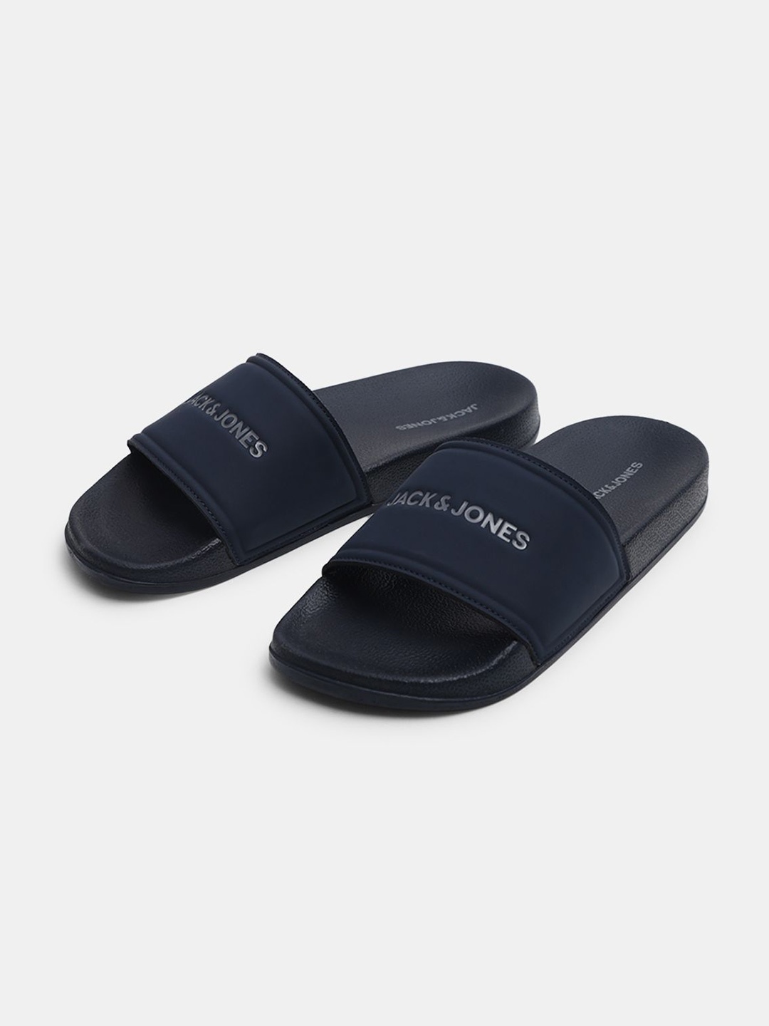 

Jack & Jones Men Printed Sliders, Navy blue