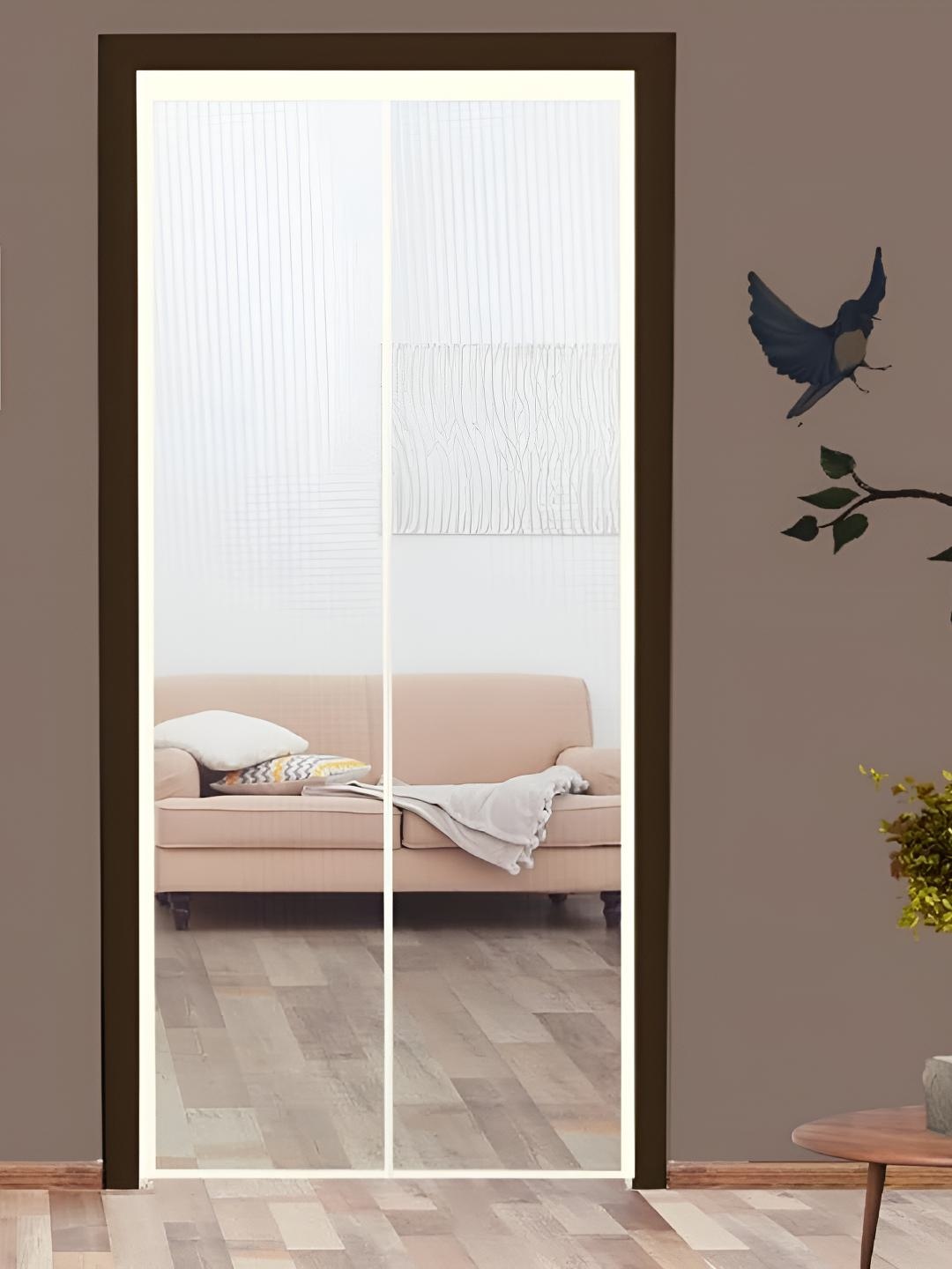 

Classic Mosquito Net White Free Entry Fiberglass Door With Magnet Mosquito Net