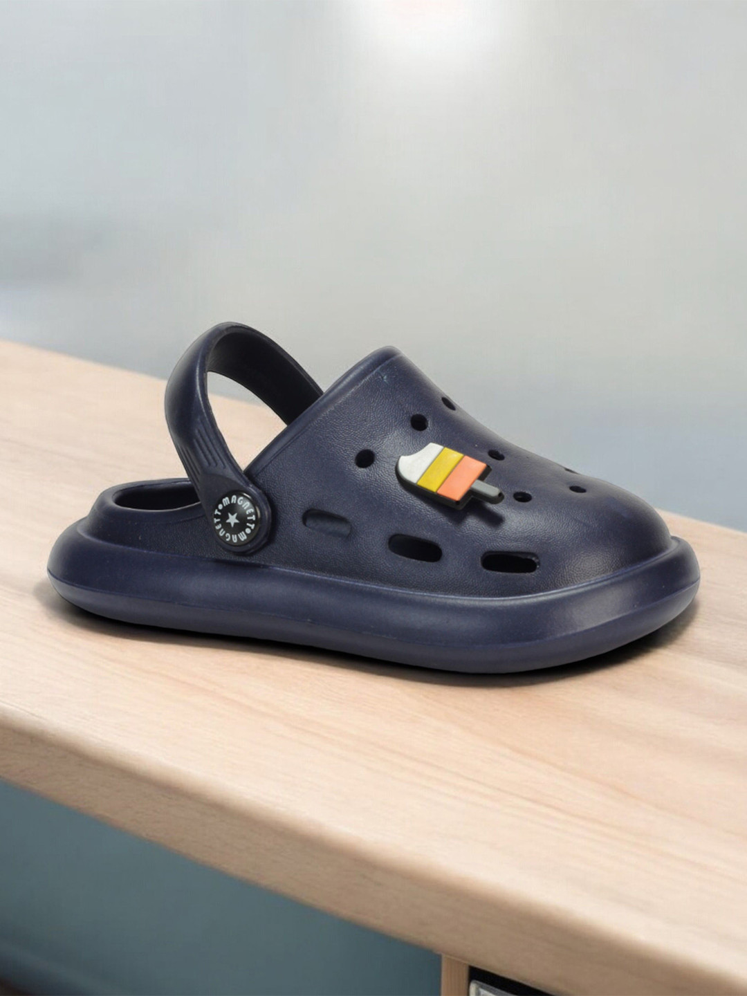

Lil Lollipop Kids Self Design Clogs, Navy blue