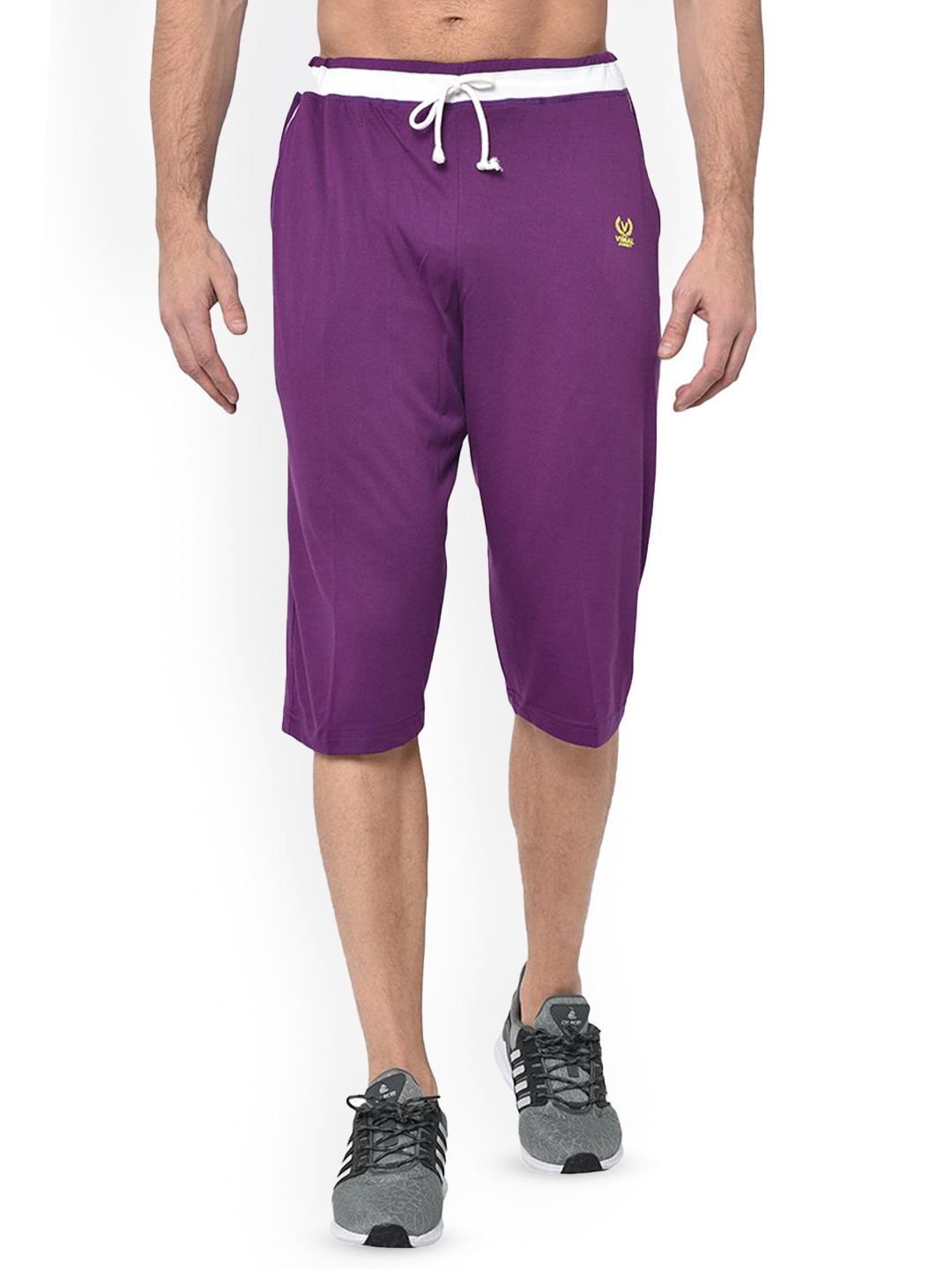

VIMAL JONNEY Men Cotton Running Shorts, Purple