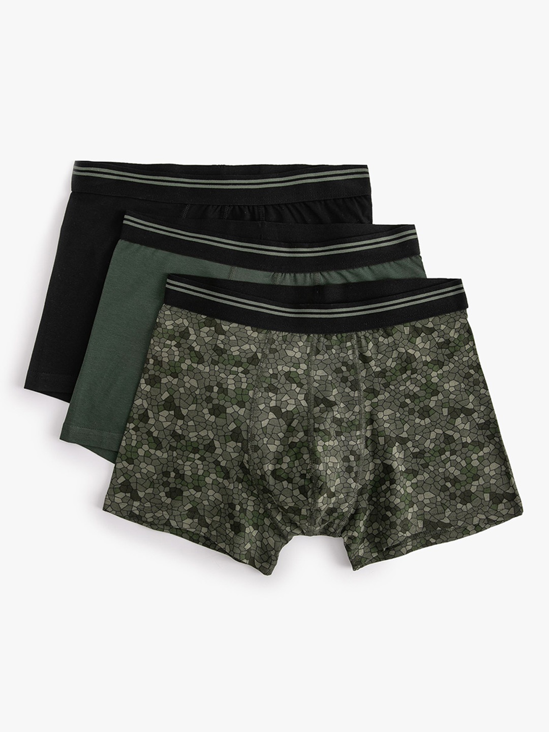 

Koton Pack Of 3 Printed Boxers-8684288343039, Green