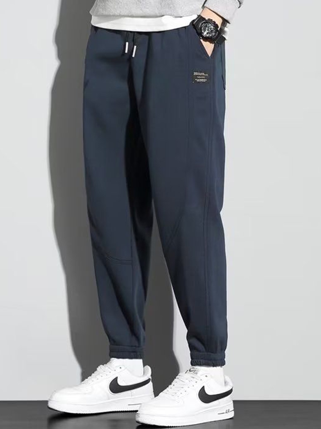 

StyleCast Men Mid-Rise Joggers, Blue