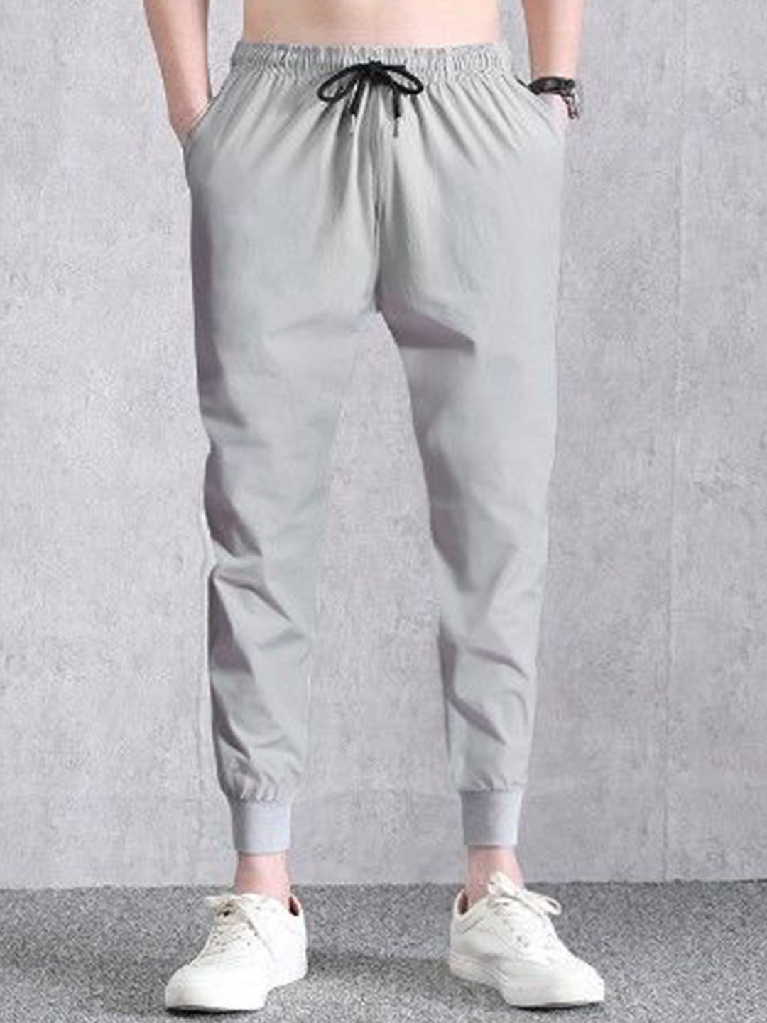 

StyleCast Men Mid Rise Joggers, Grey
