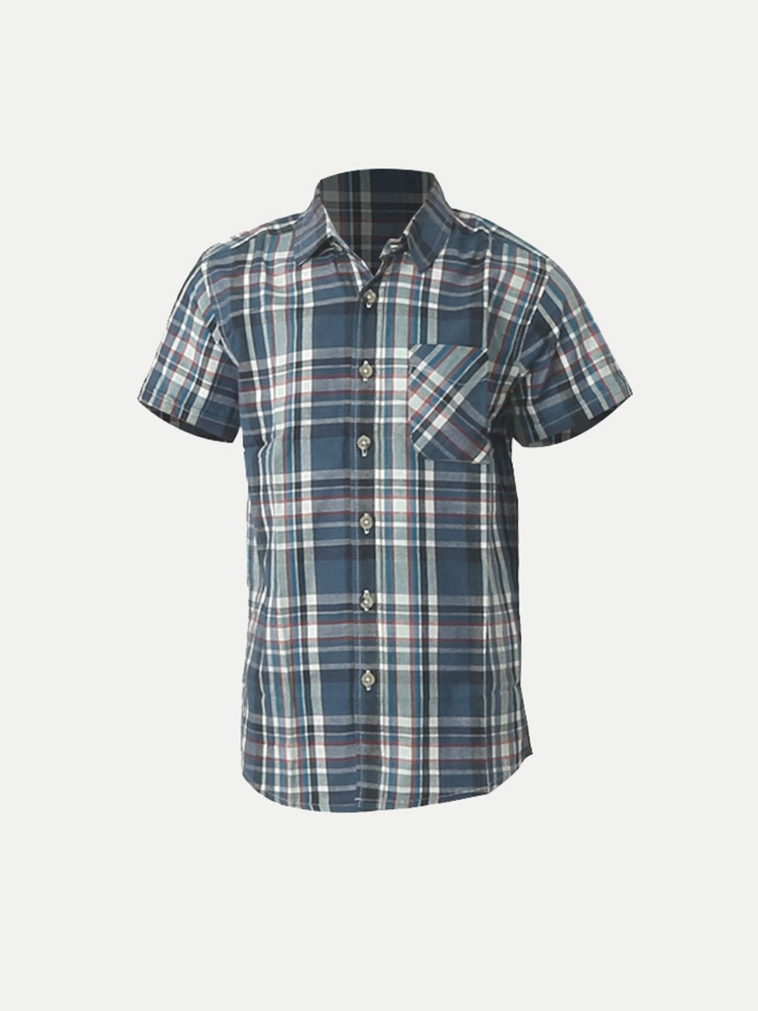 

BAESD Boys Tartan Checks Opaque Checked Casual Shirt, Blue