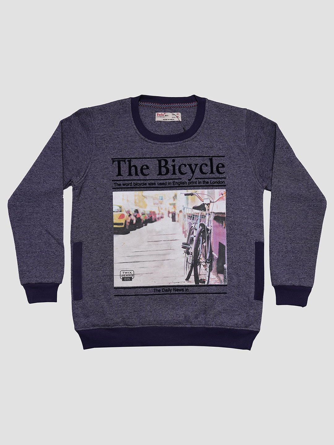 

TWIX Boys Printed Sweatshirt, Blue