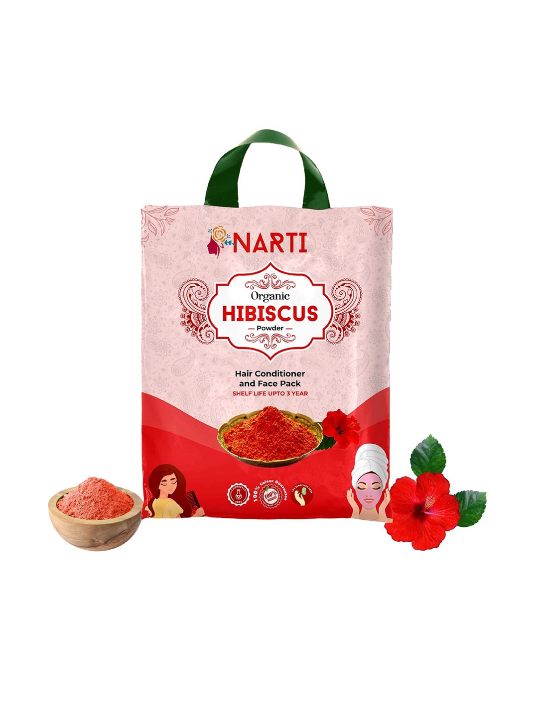 

NARTI Organic Hibiscus Powder 500g, Red