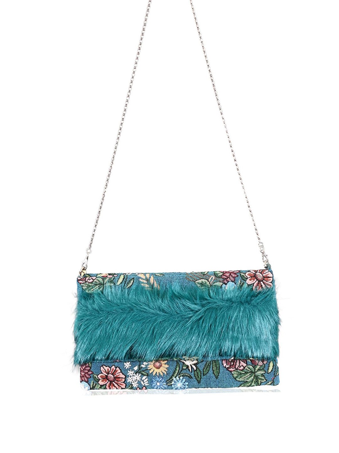 

BohoGirl Printed Purse Clutch, Blue