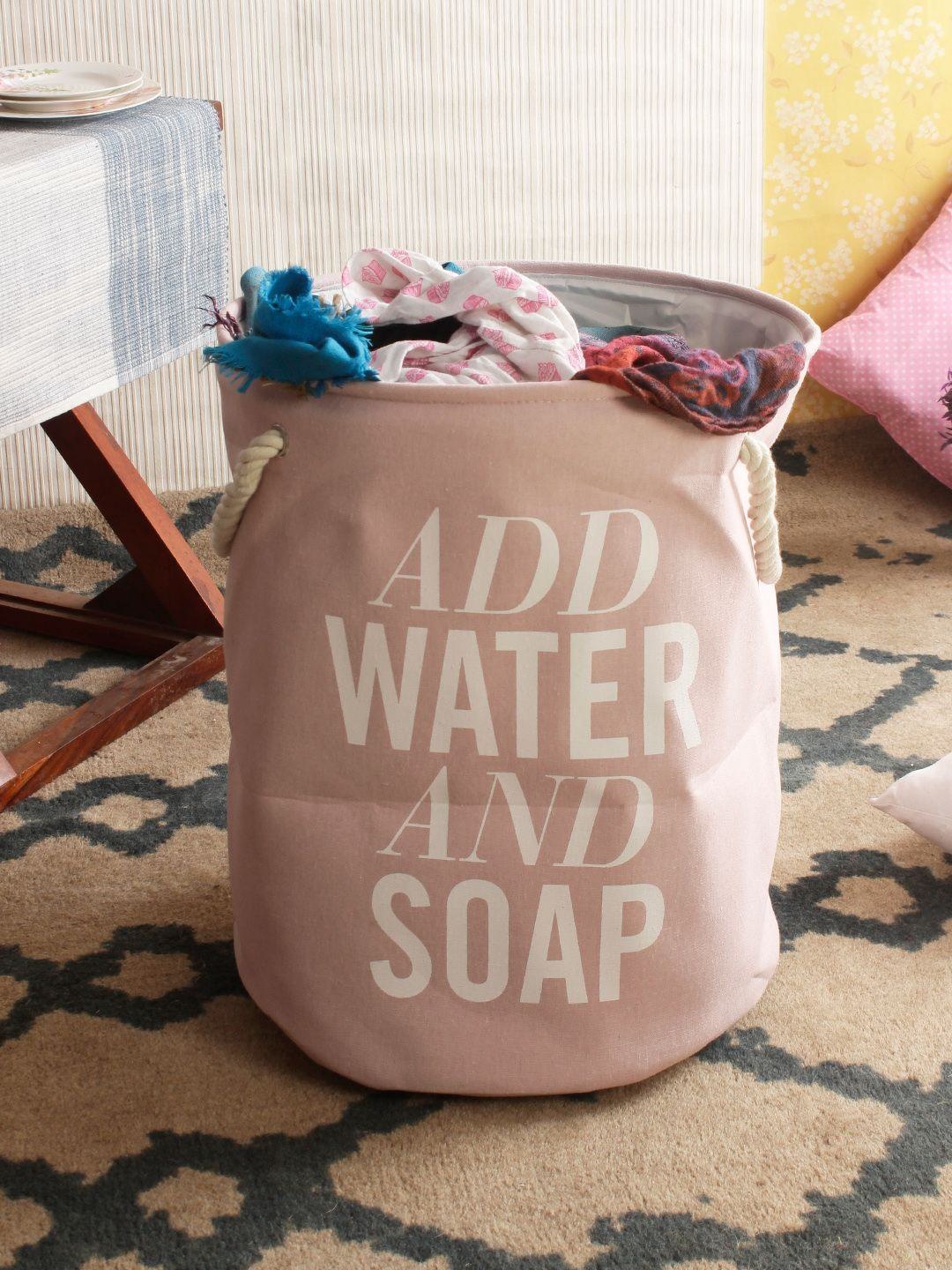 

Aura Pink Printed Foldable Laundry Bag