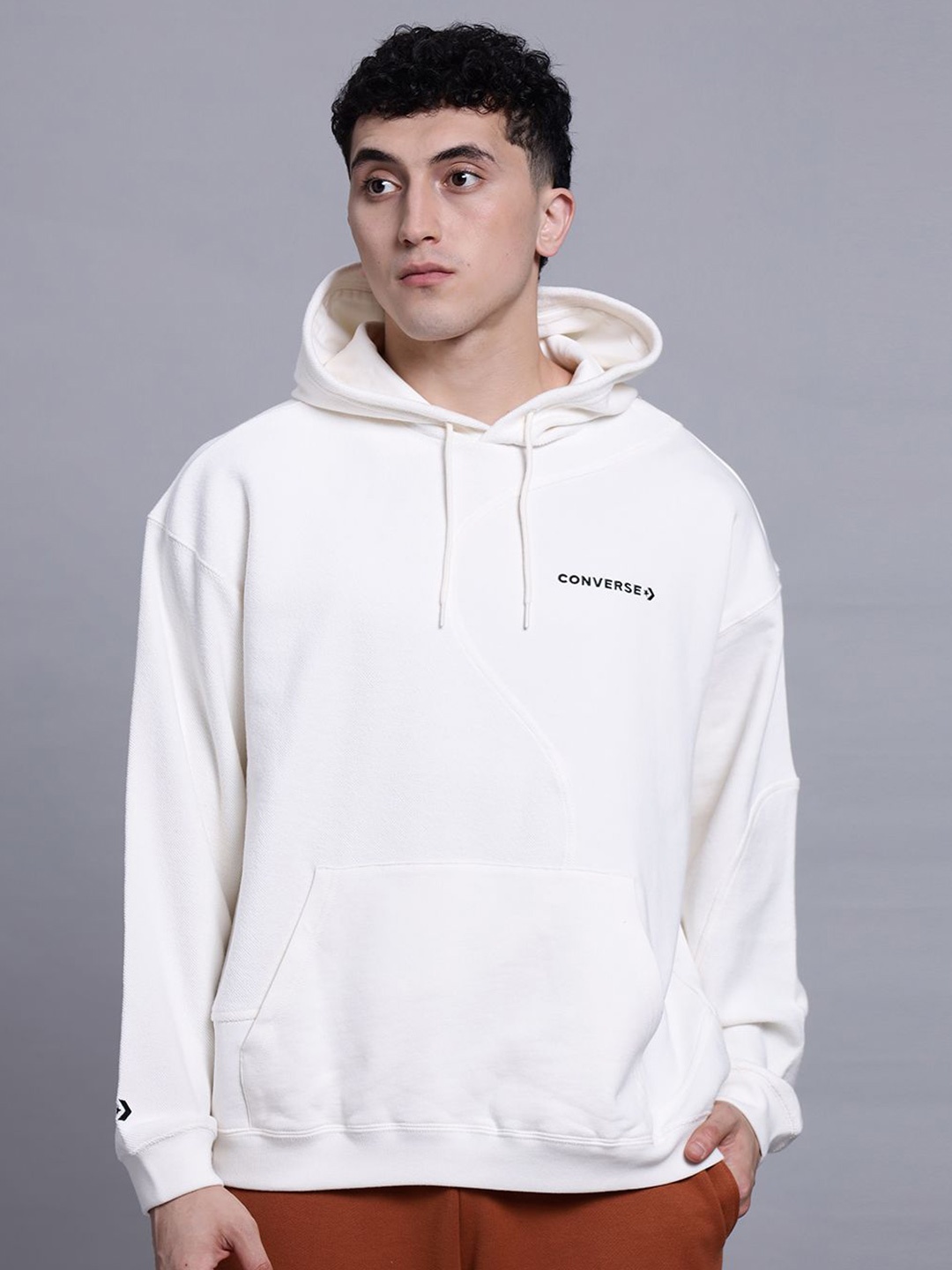 

Converse Men Dynamic Blocking Pullover Hoodie, Beige