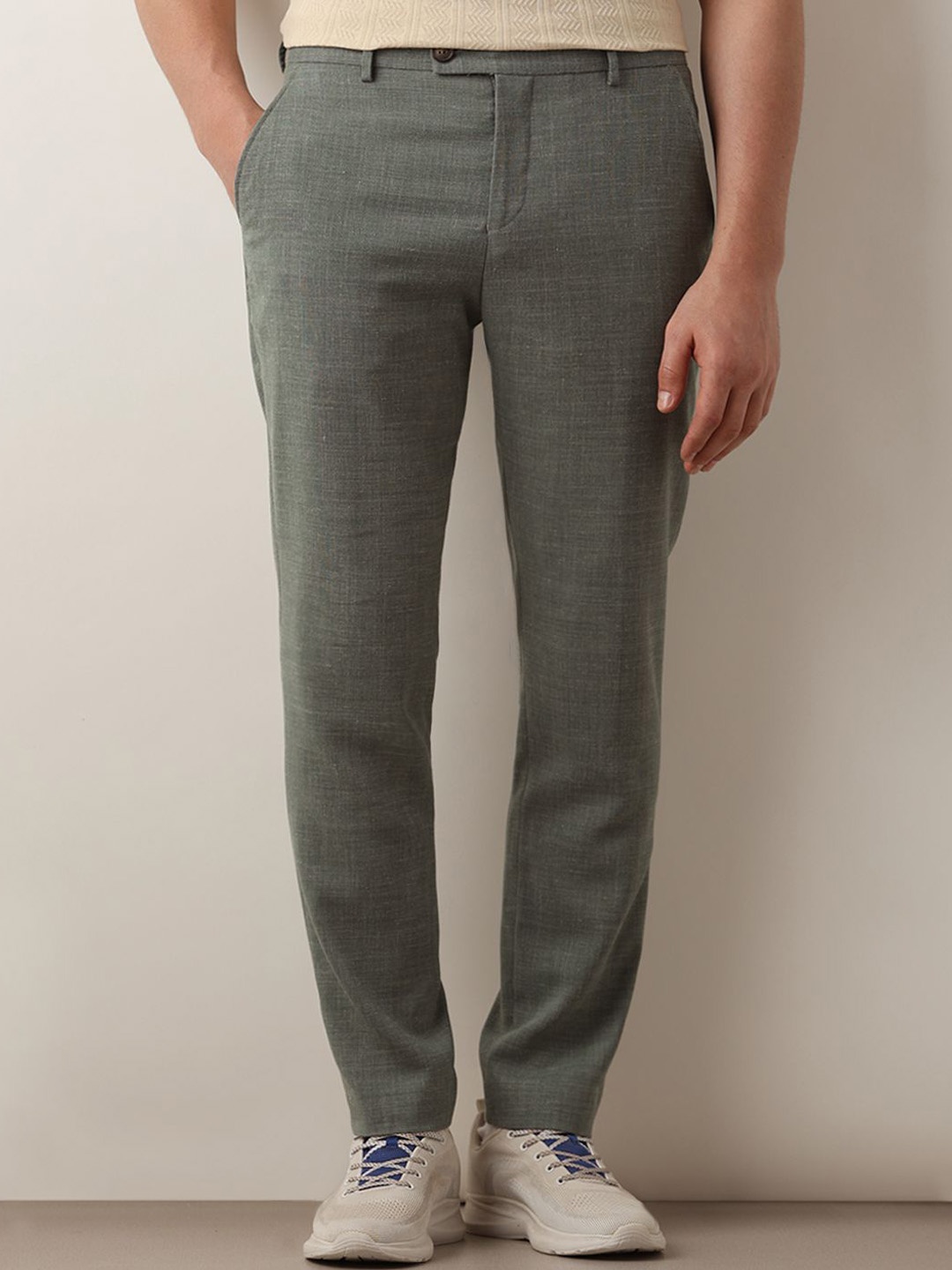 

SELECTED Men Slim Fit Formal Trousers, Grey