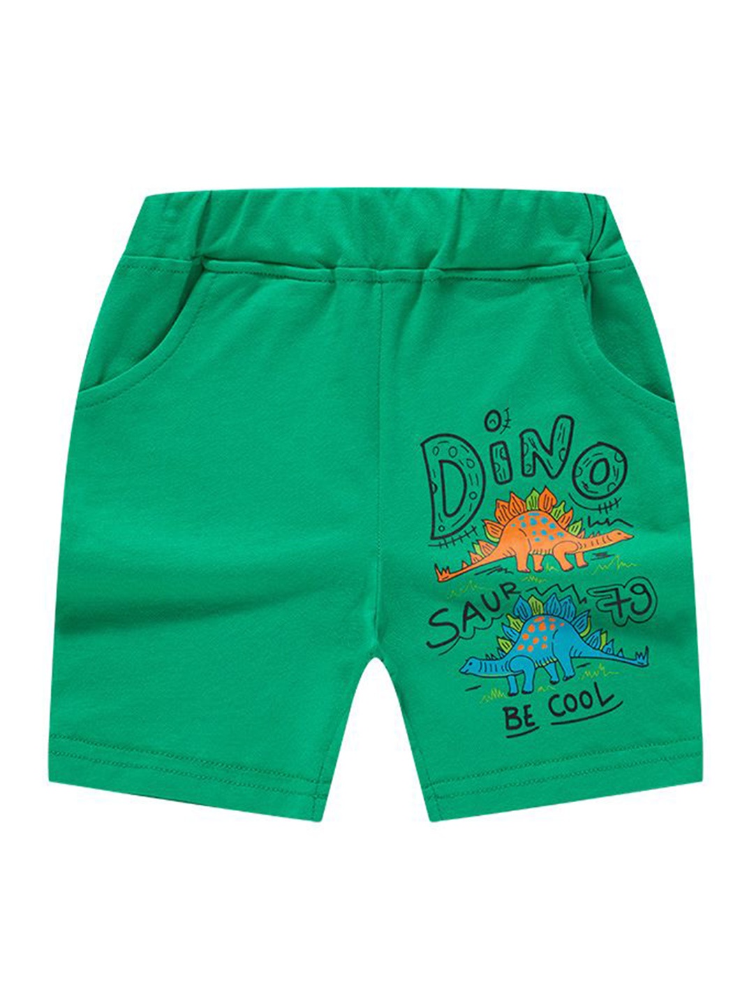 

StyleCast Unisex Kids Printed Mid-Rise Shorts, Green
