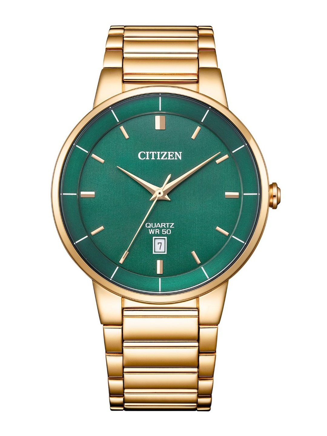 

Citizen Men Dial & Stainless Steel Bracelet Style Straps Analogue Watch BI5123-52X, Green