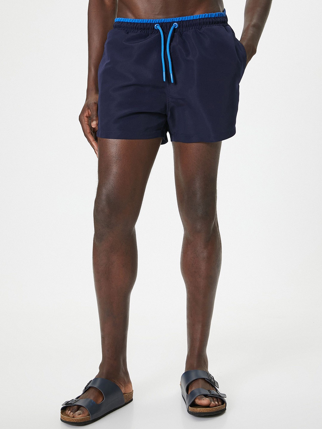 

Koton Mid Rise Shorts, Navy blue