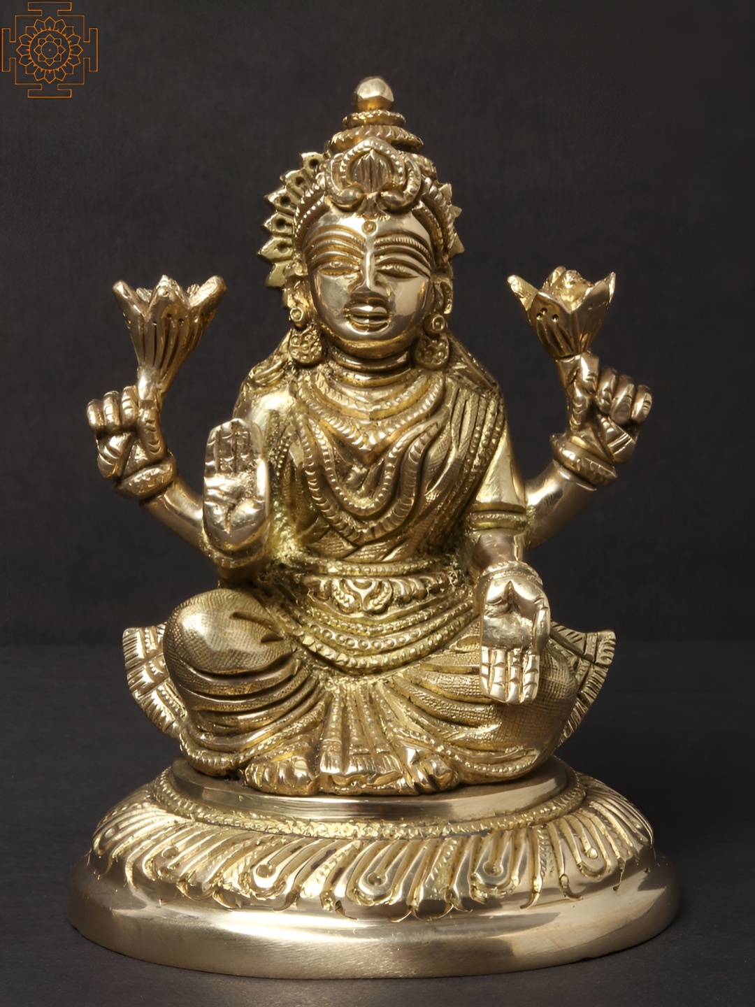 

Exotic India Gold-Toned Religious Figurine Showpiece