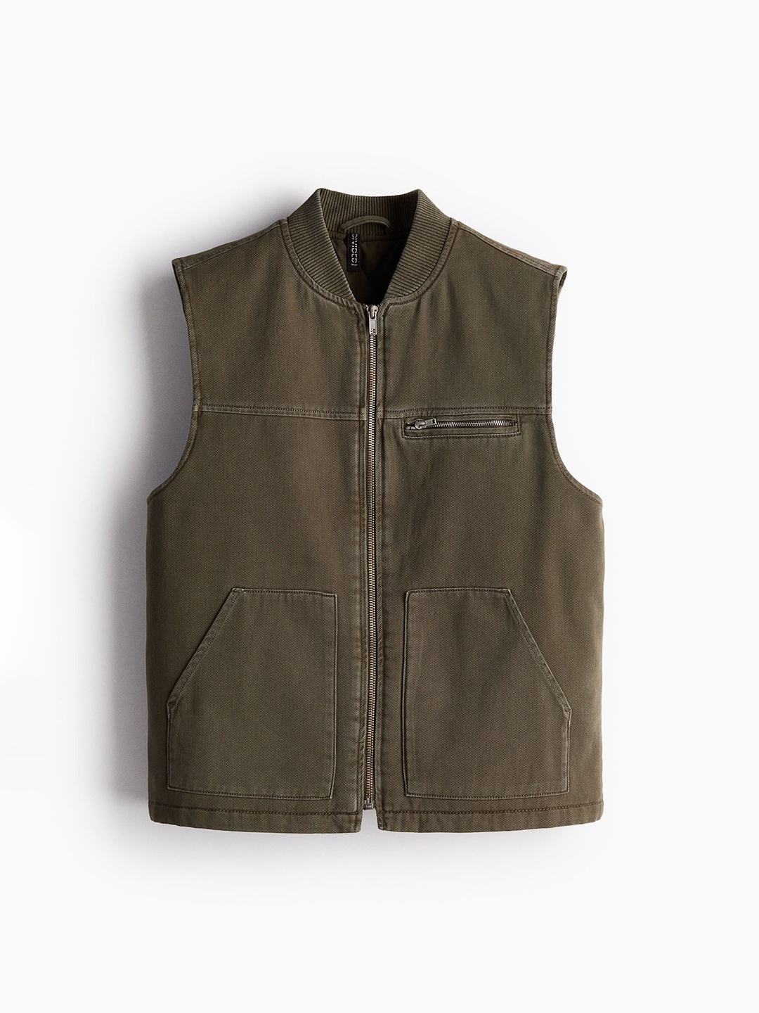 

H&M Women Twill Utility Gilet, Green