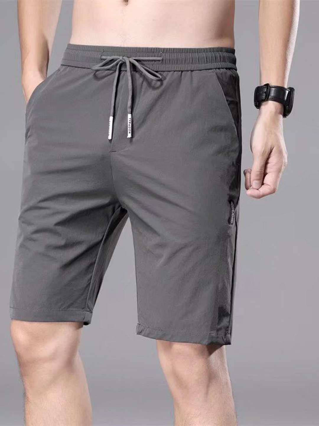 

StyleCast Solid Men Shorts, Grey