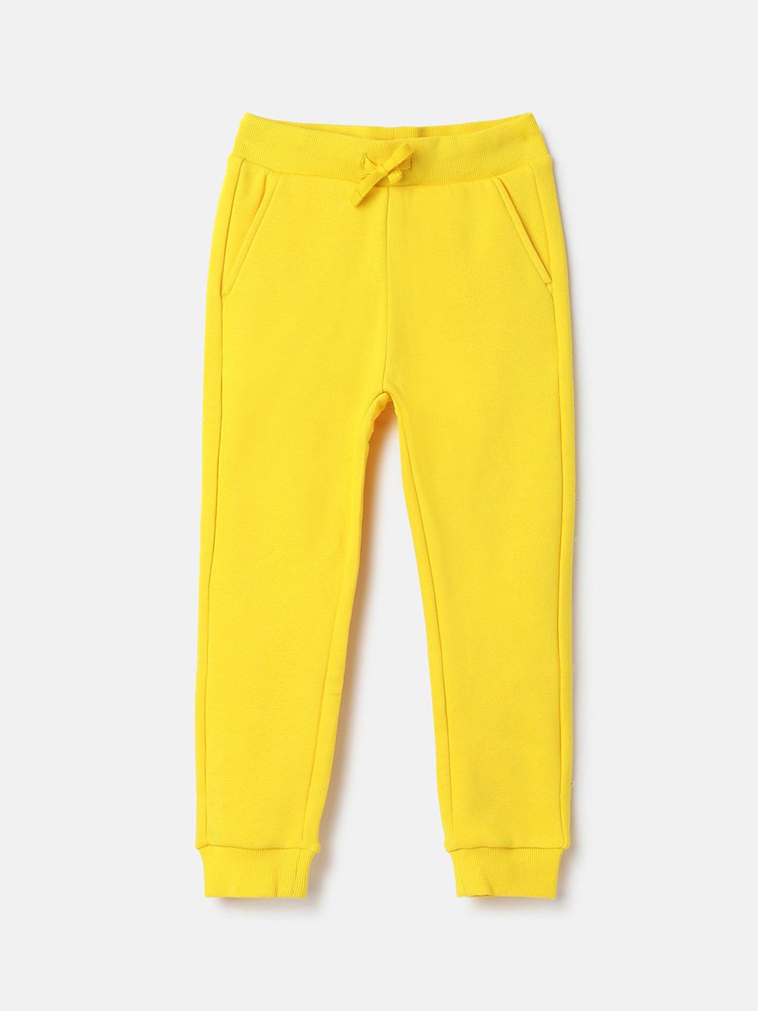 

United Colors of Benetton Boys Mid-Rise Joggers, Yellow