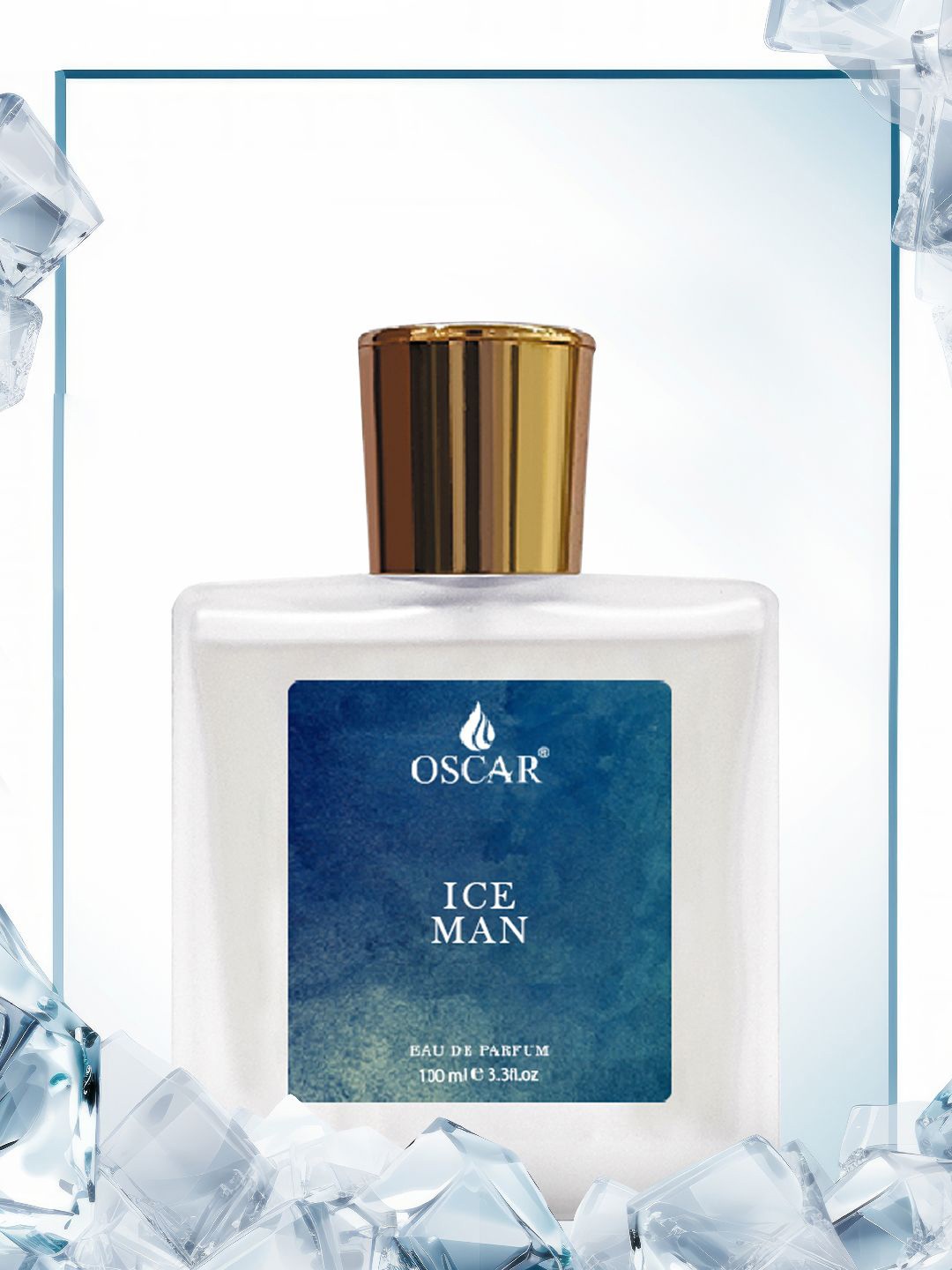 

OSCAR Men Ice Man Long Lasting Eau De Parfum -100 ml, Blue