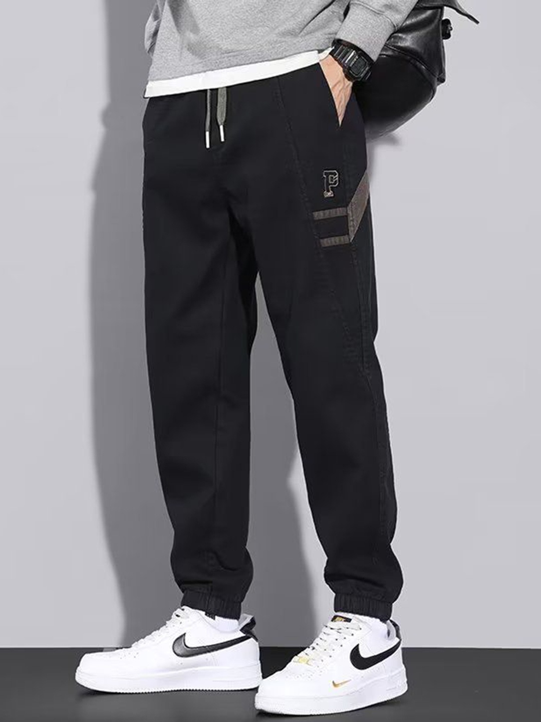 

StyleCast Relaxed-Fit Track Joggers, Black