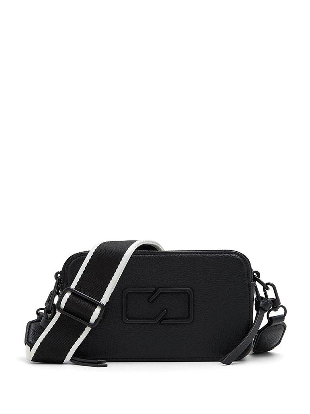 

ALDO Textured PU Structured Sling Bag with Tasselled, Black