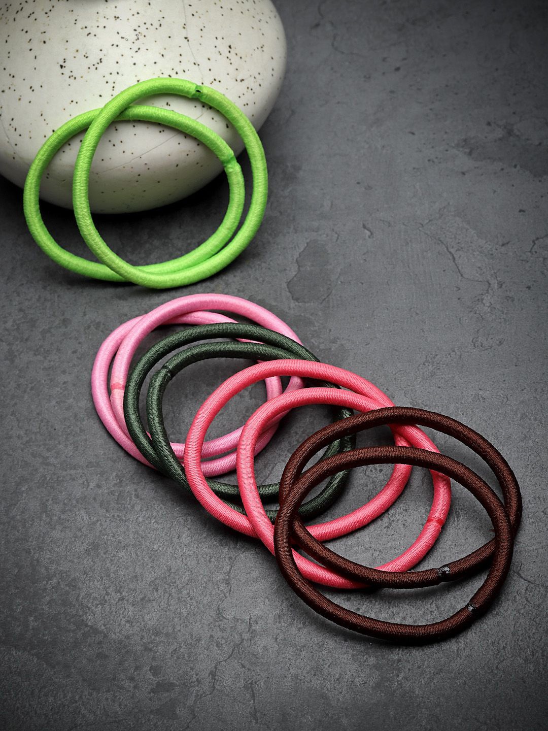 

Stoln Girls Set Of 10 Ponytail Holders, Pink