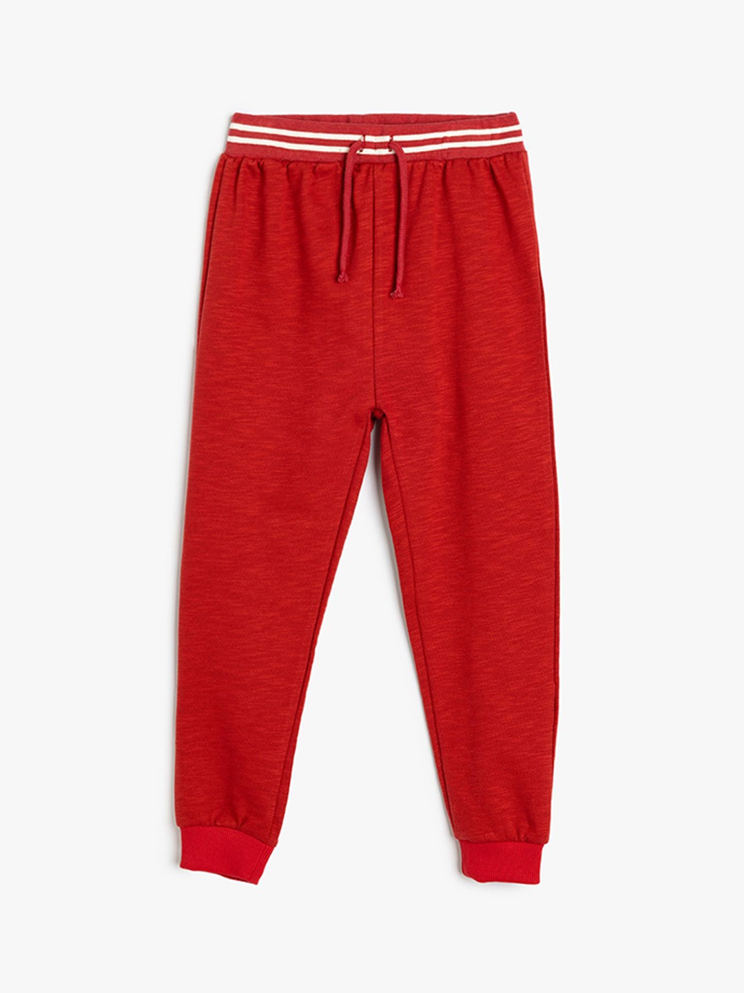 

Koton Boys Mid Rise Pure Cotton Joggers, Red