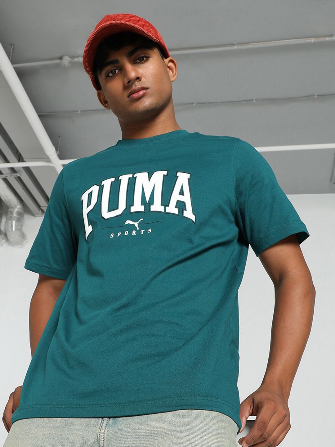 

Puma Squad Big Graphic Tee, Green