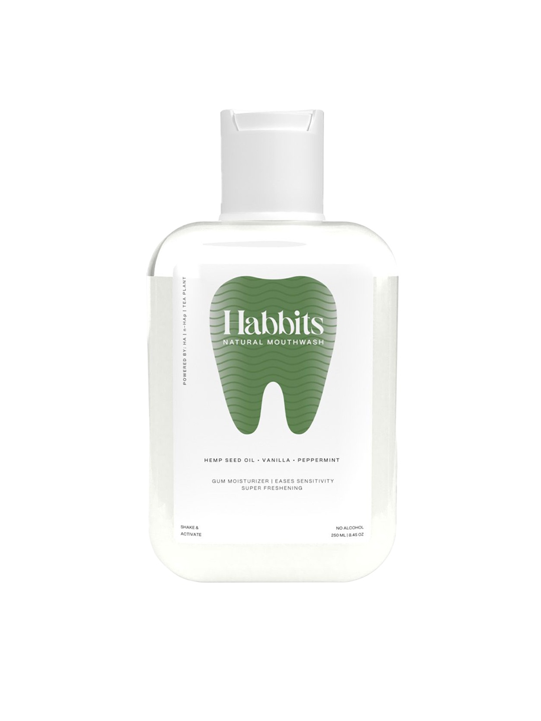 

HABBITS Sensitivity Relief Natural Mouthwash With Vanilla & Peppermint - 250ml, White