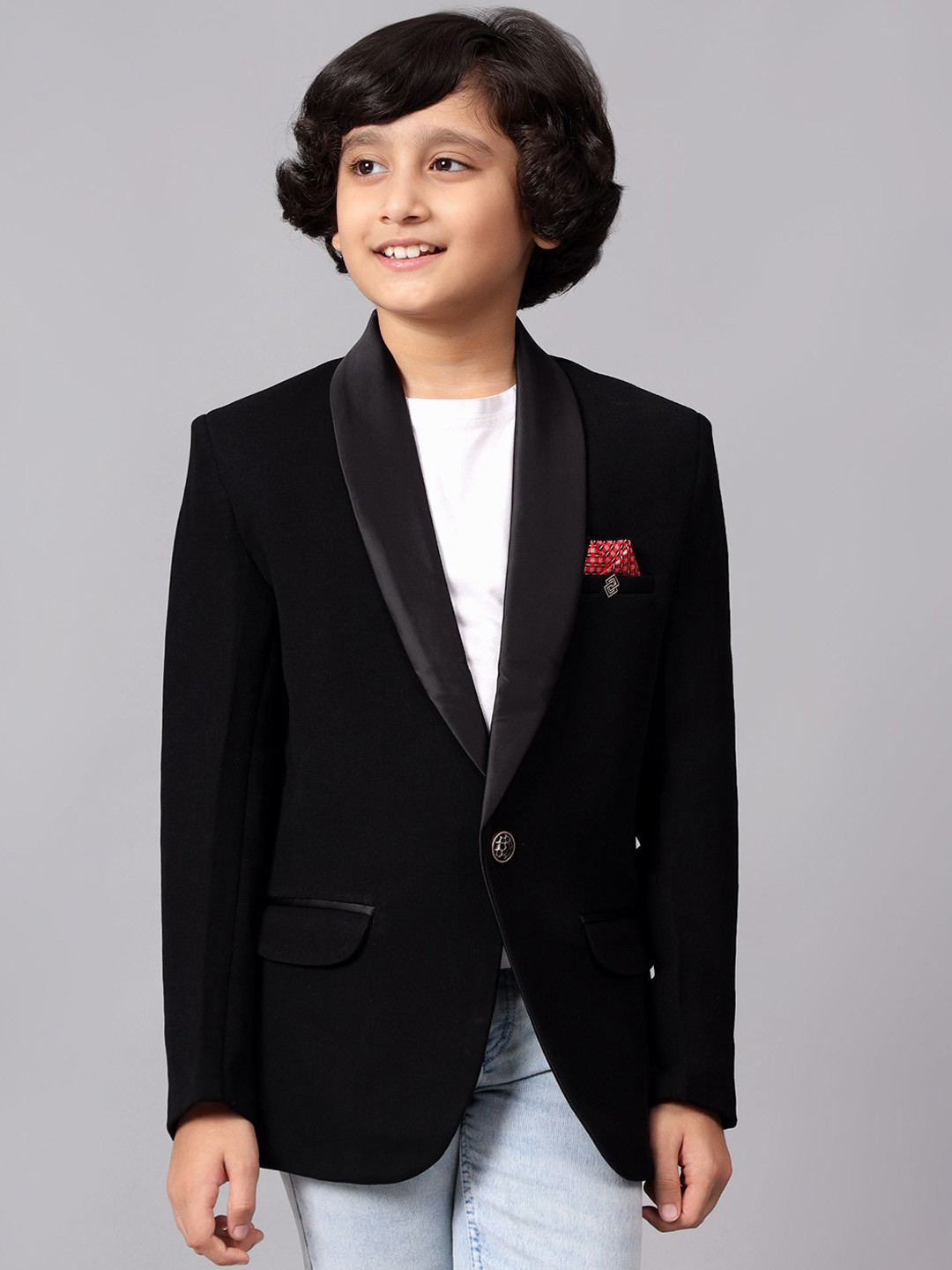 

BAESD Boys Shawl Collar Single Breasted Blazers, Green