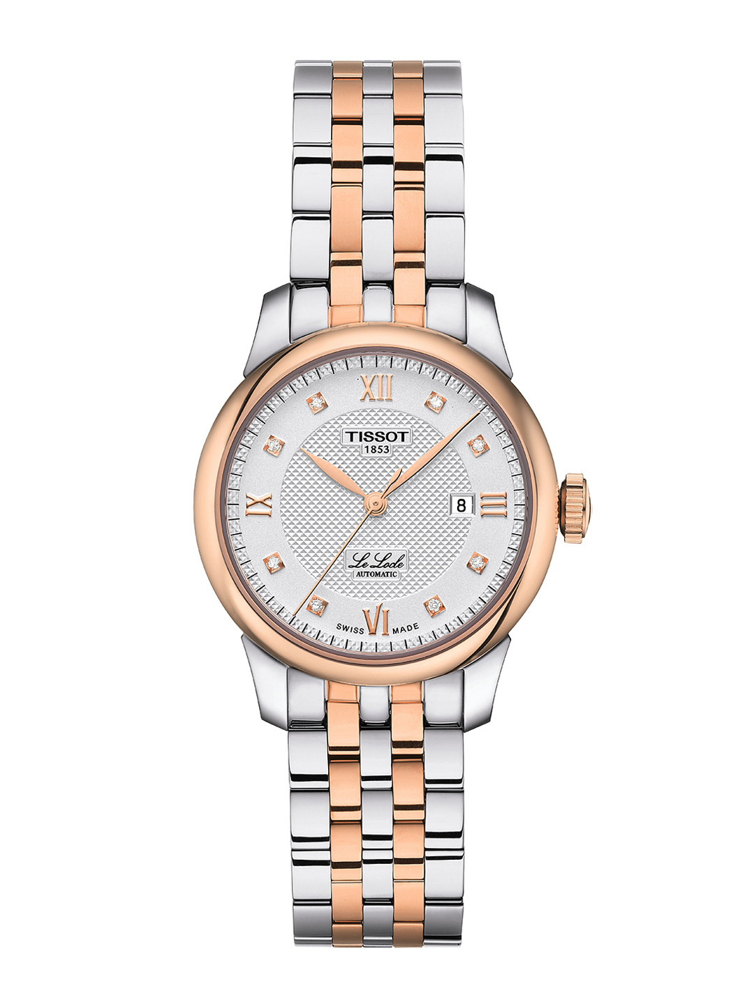 

TISSOT Women Dial & Stainless Steel Bracelet Style Straps Analogue Automatic Motion Powered Watch, Silver